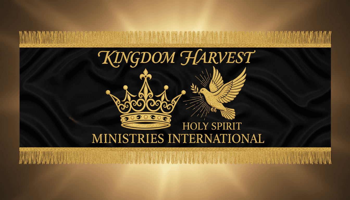 Kingdom of God inspired design with gold and black tones